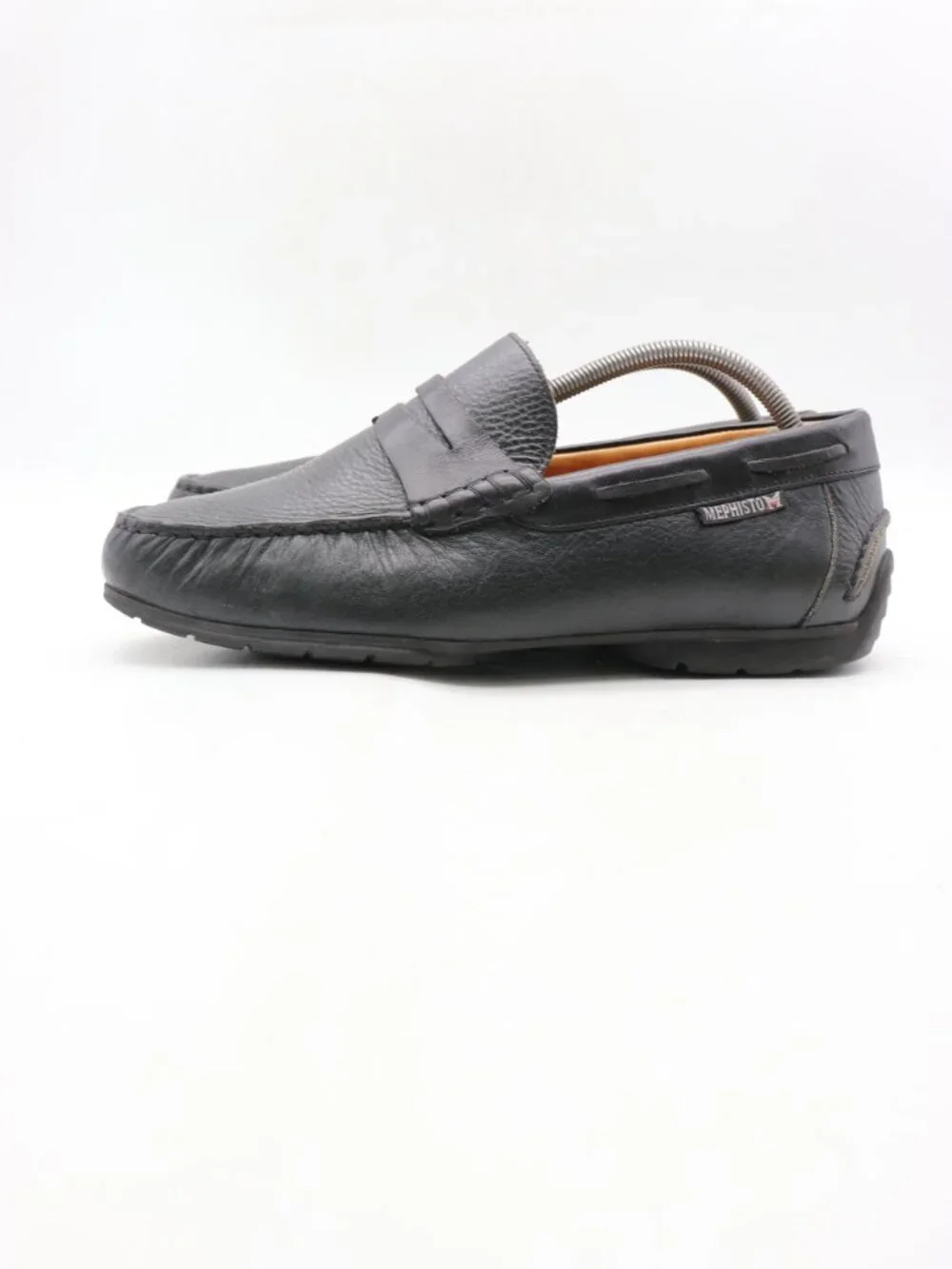 Mephisto Penny Loafers Men's US Size 9.5 Black Leather Slip On Moccasin Shoes